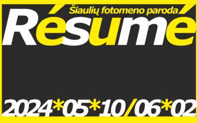 Parodos REZIUME plakatas